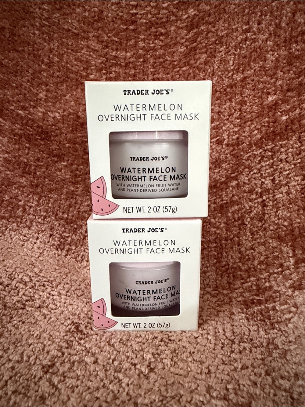 Trader Joe's Watermelon Overnight Face Mask NEW Summer 2026 Set 2 Limited Editio